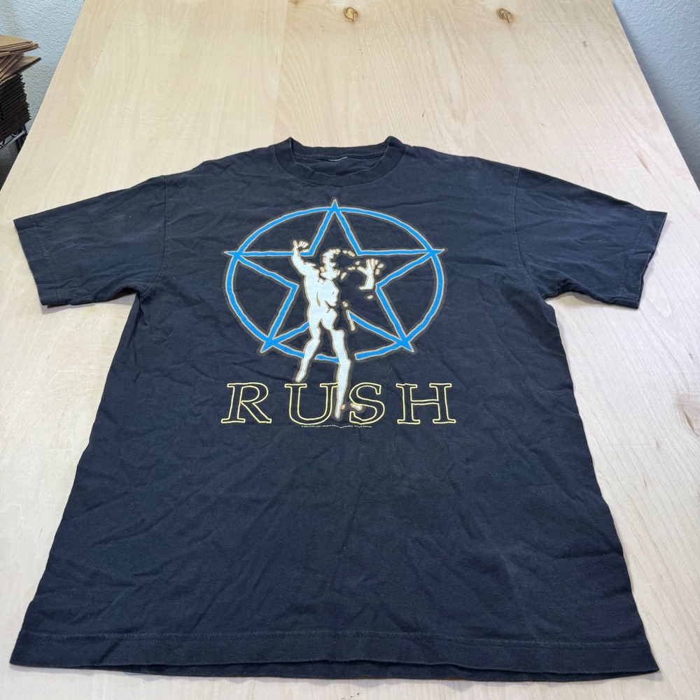 Rush Band T-Shirt Mens Large Black 2005 Bravado‎ Starman 2112 Graphic Tee